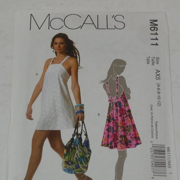 McCall's M6111 Flared Sundress Misses Sizes 4-6-8-10-12 - Picture 1 of 1
